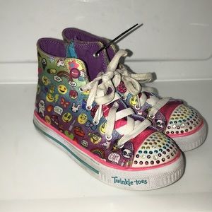 Twinkle toes emoji high tops